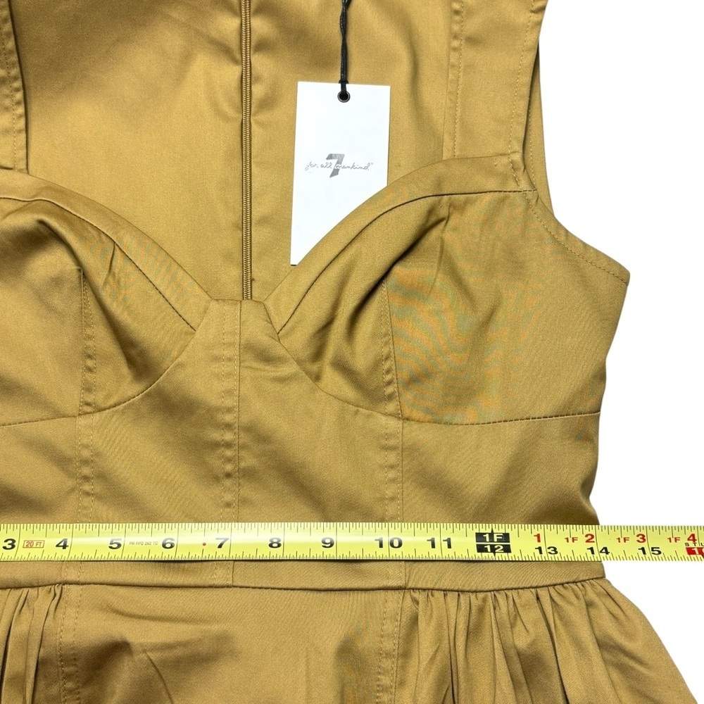 NWT 7 For All Mankind Corset Inspired Maxi Dress Size 8 Lined Pockets Stretch - Picture 9 of 14
